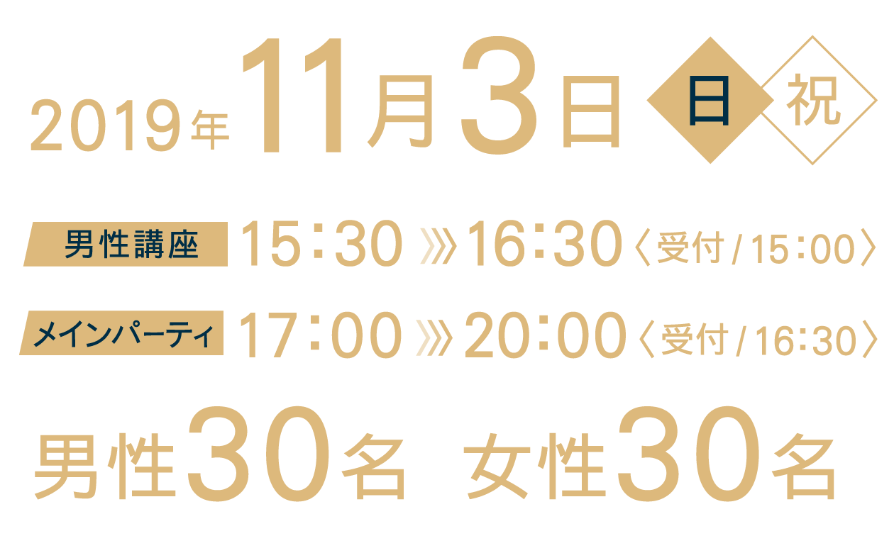 2019年11月3日（日・祝）